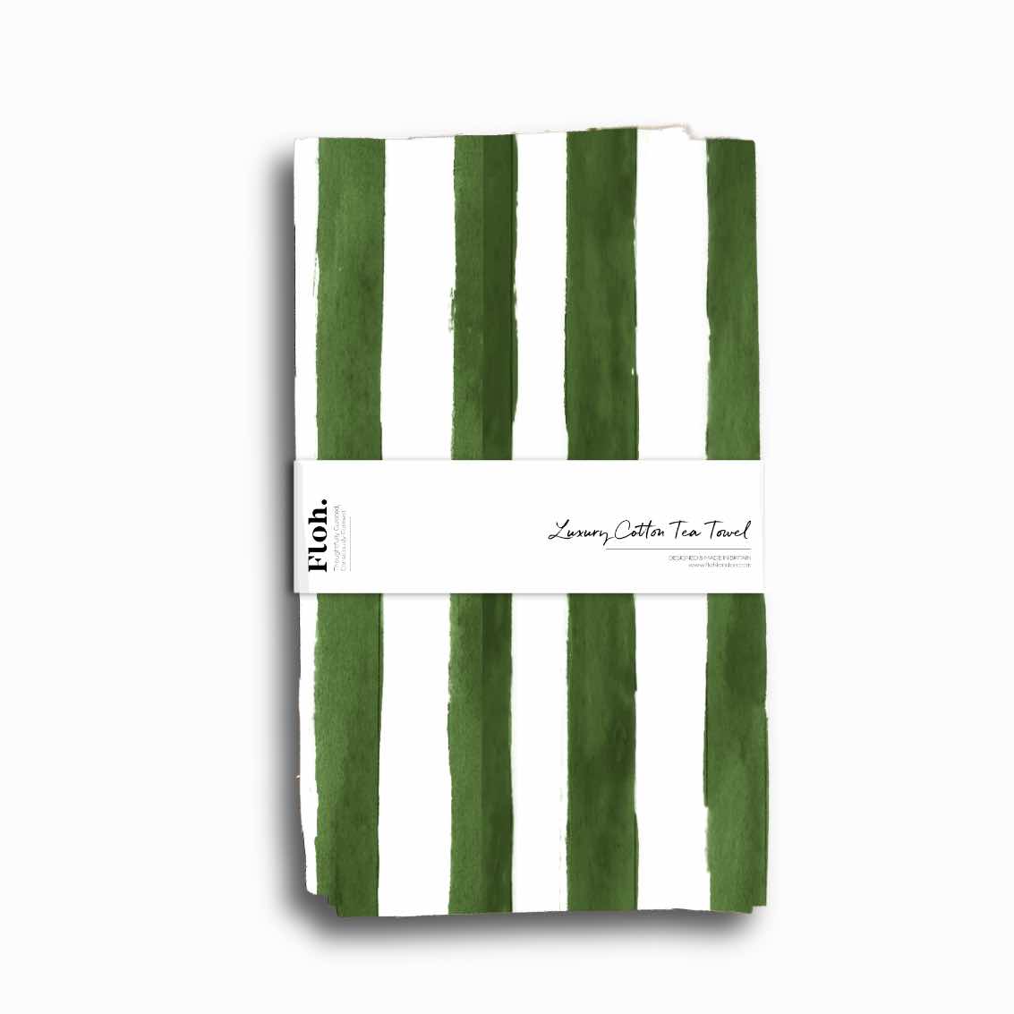 Picture of Forest Green (Stripes) Tea Towel