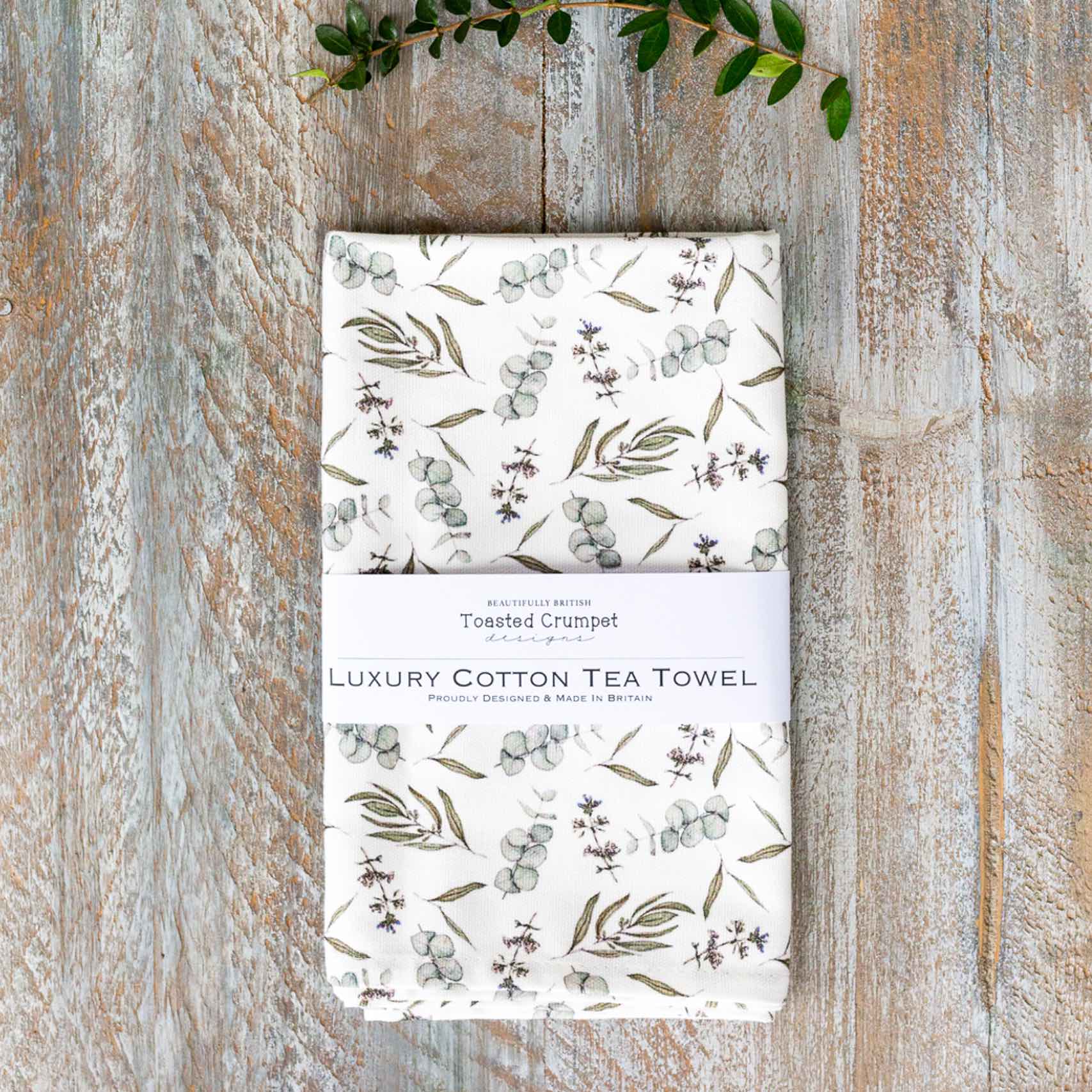 Picture of Eucalyptus (pure) tea towel