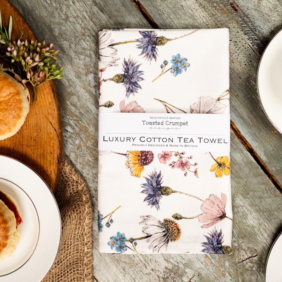 Picture of The Regency Gardens (Pure) Tea Towel