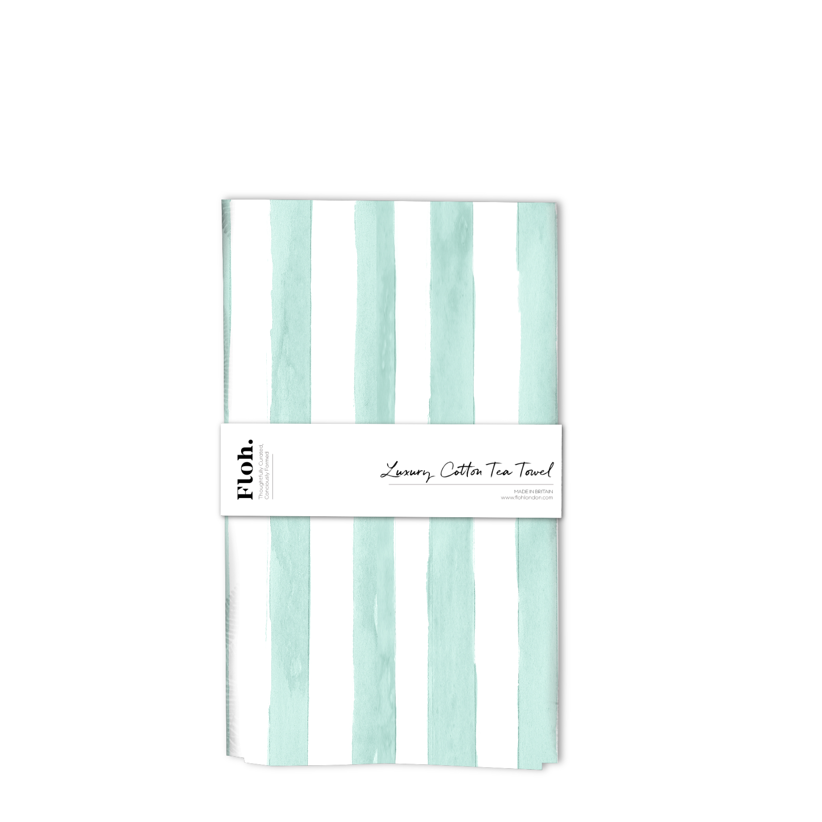 Picture of Mint (Stripes) Tea Towel