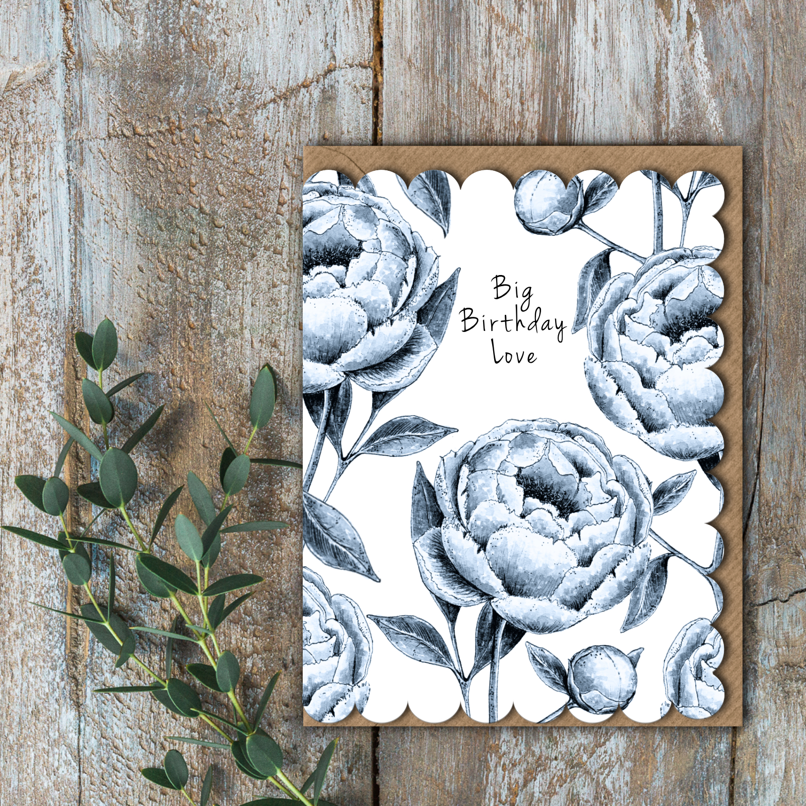 Picture of Big Birthday Love (Chateau) Card (Cello-Free)