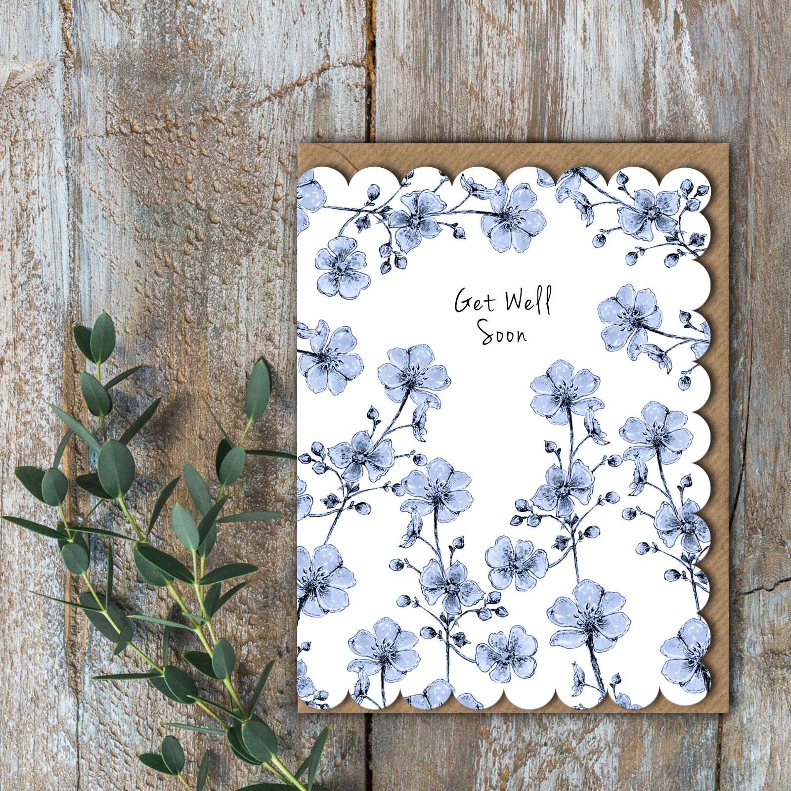 Picture of Get Well Soon (Chateau) Card (Cello-Free)