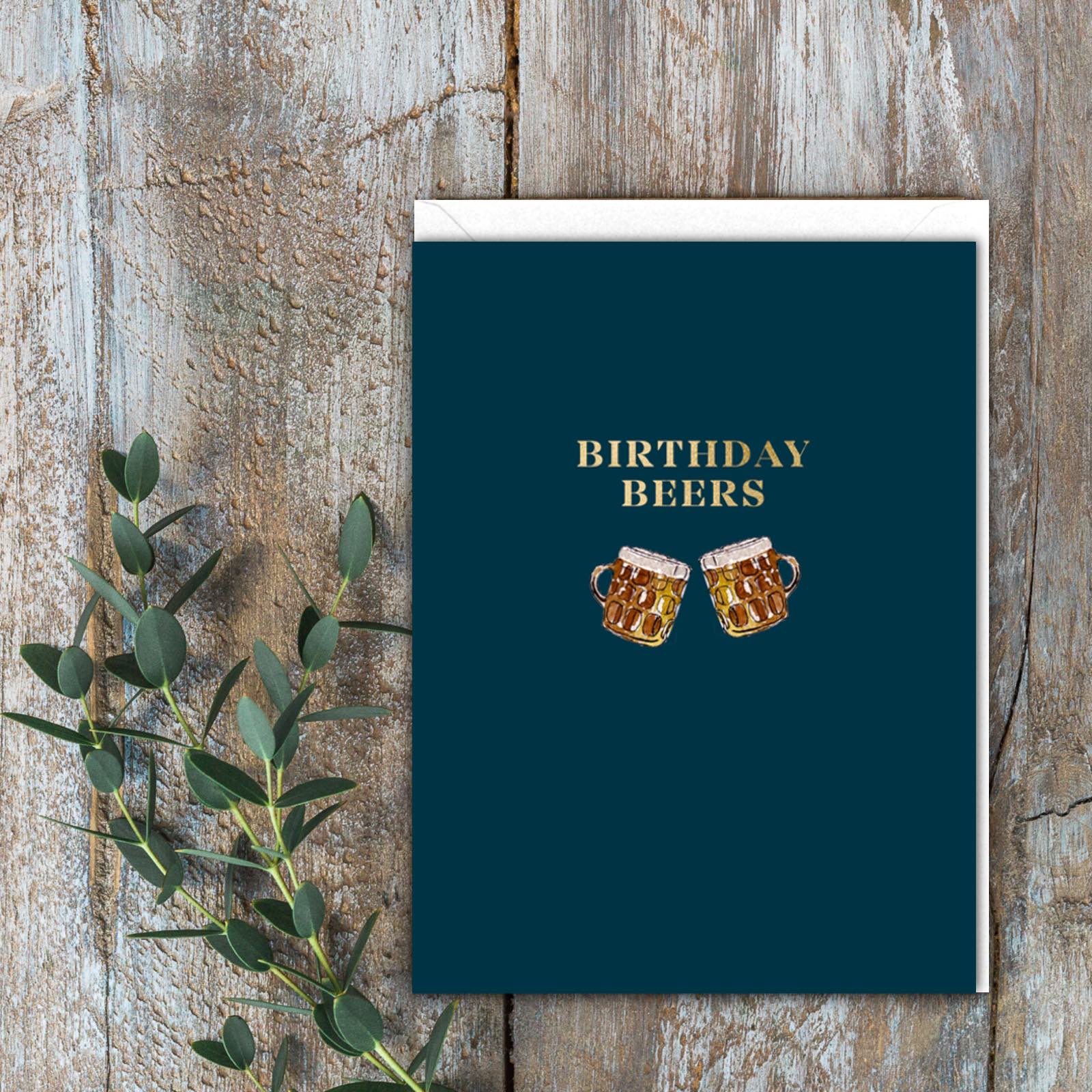 Picture of Birthday Beers - Mini Card (Cello-Free)