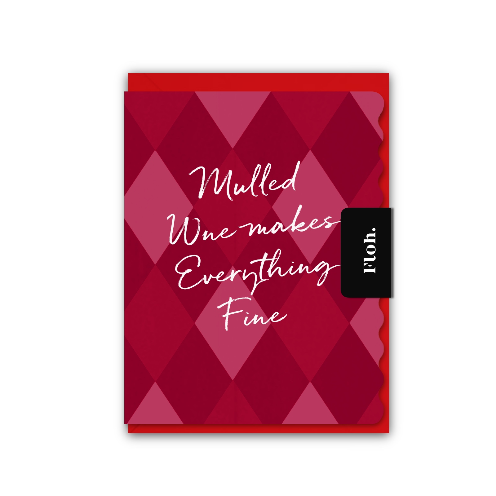 Picture of Mulled Wine (Harlequin) Card (Cello-Free)