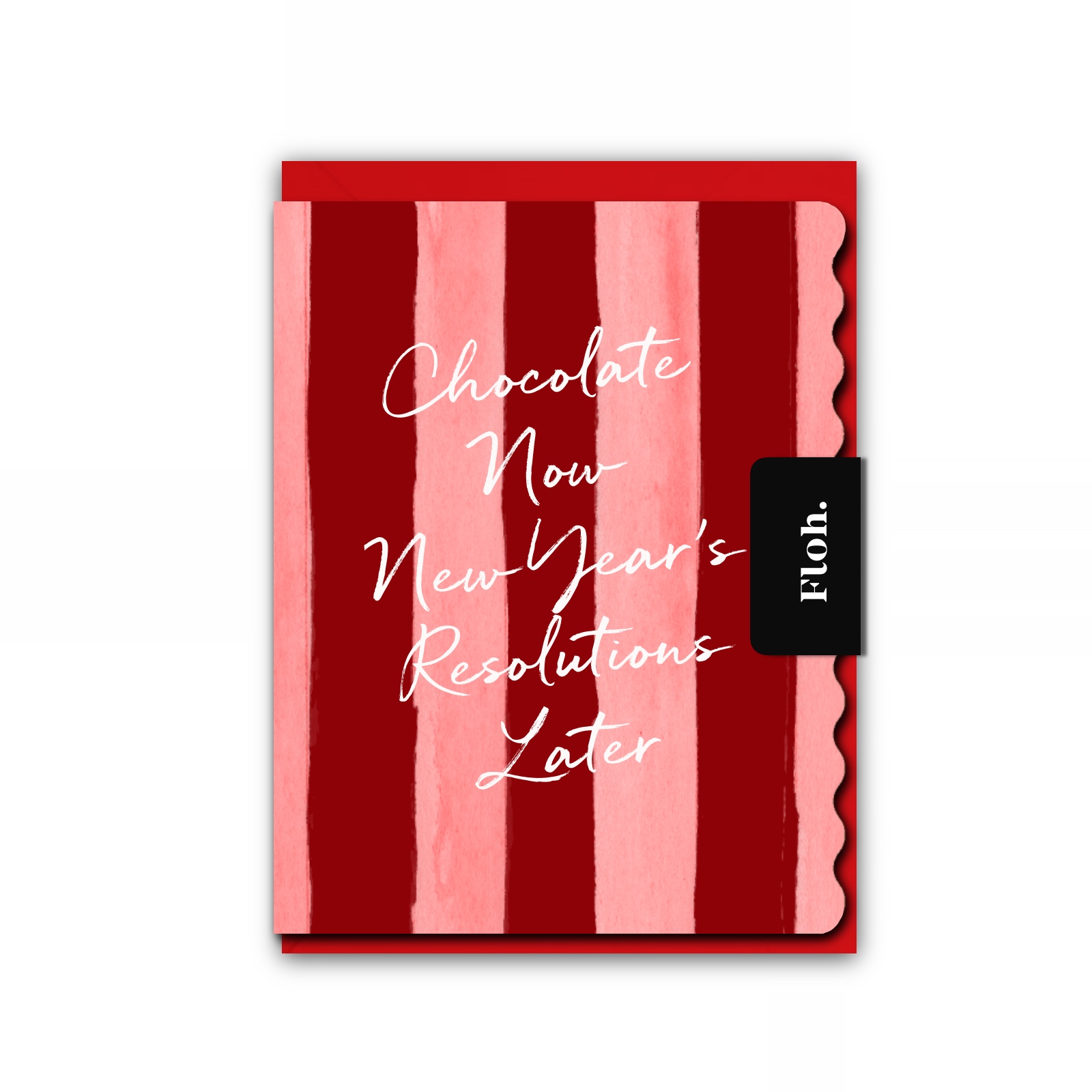 Picture of Chocolate Now (Stripes) Card (Cello-Free)