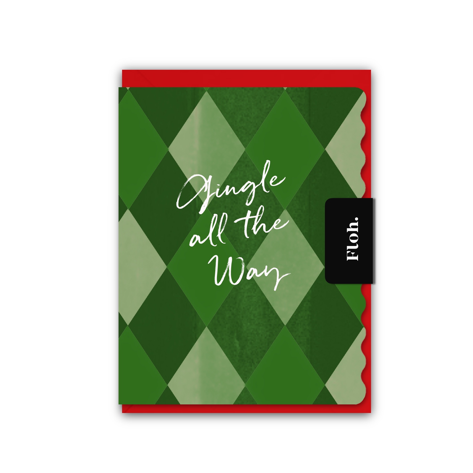 Picture of Gingle all the Way (Harlequin) Card (Cello-Free)