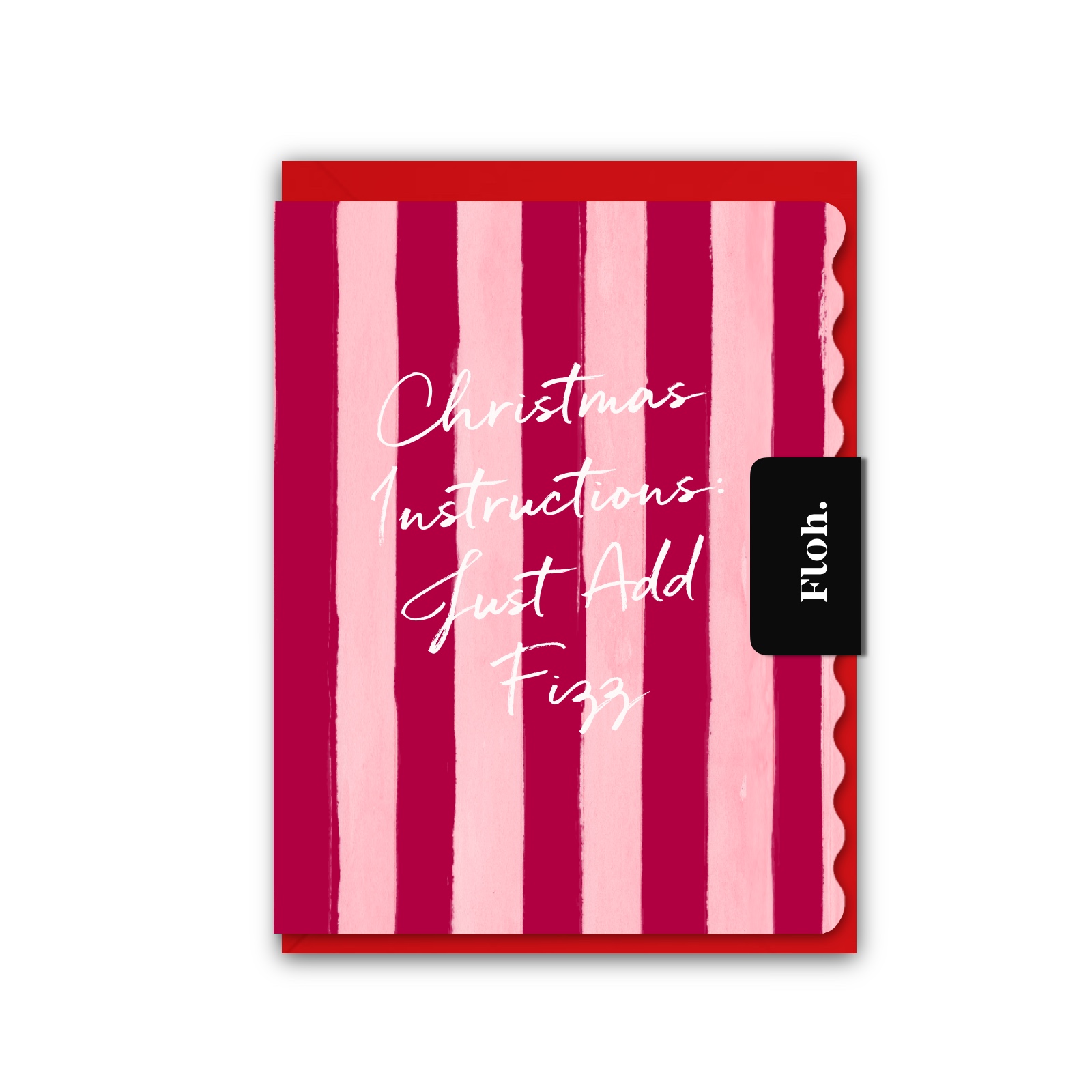 Picture of Just Add Fizz (Stripes) Card (Cello-Free)