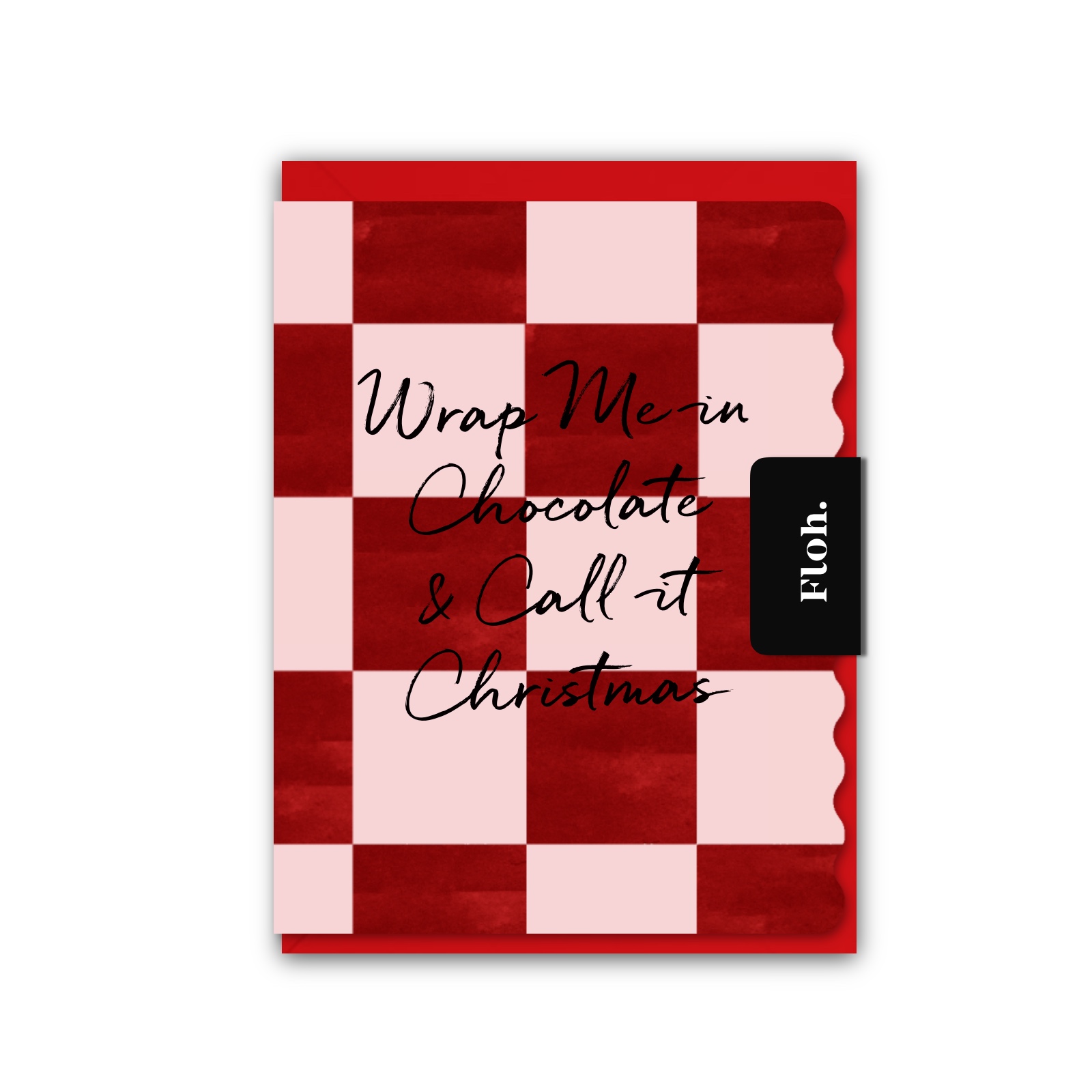 Picture of Wrap me in Chocolate  (Checkerboard) Card (Cello-F