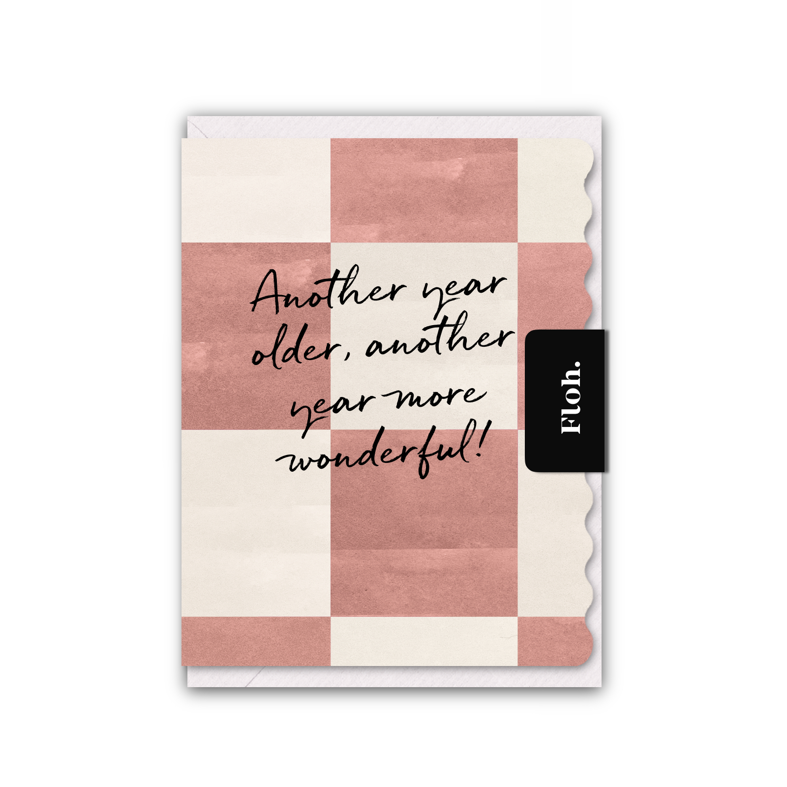 Picture of Another Year Older (Paloma Checkerboard) Card (Cel