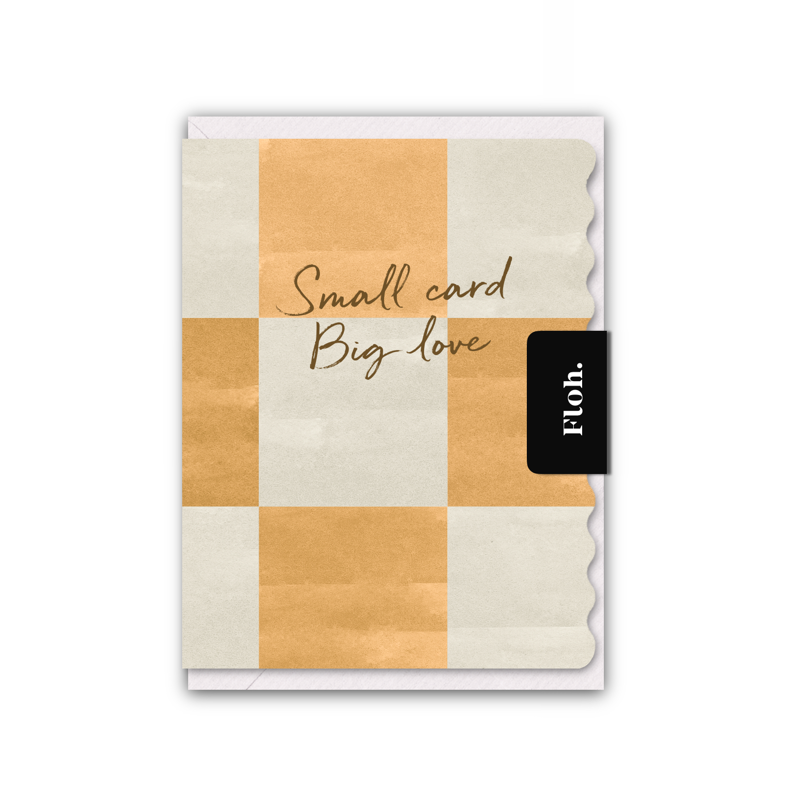 Picture of Small Card, Big Love (Spritz Checkerboard) Card (C