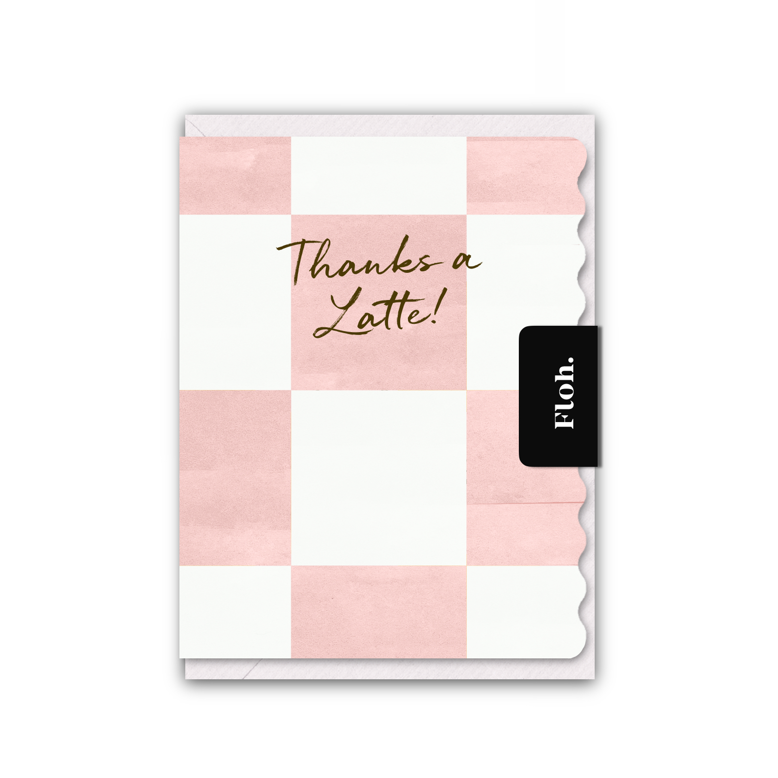 Picture of Thanks a Latte (Paloma Checkerboard) Card (Cello-F
