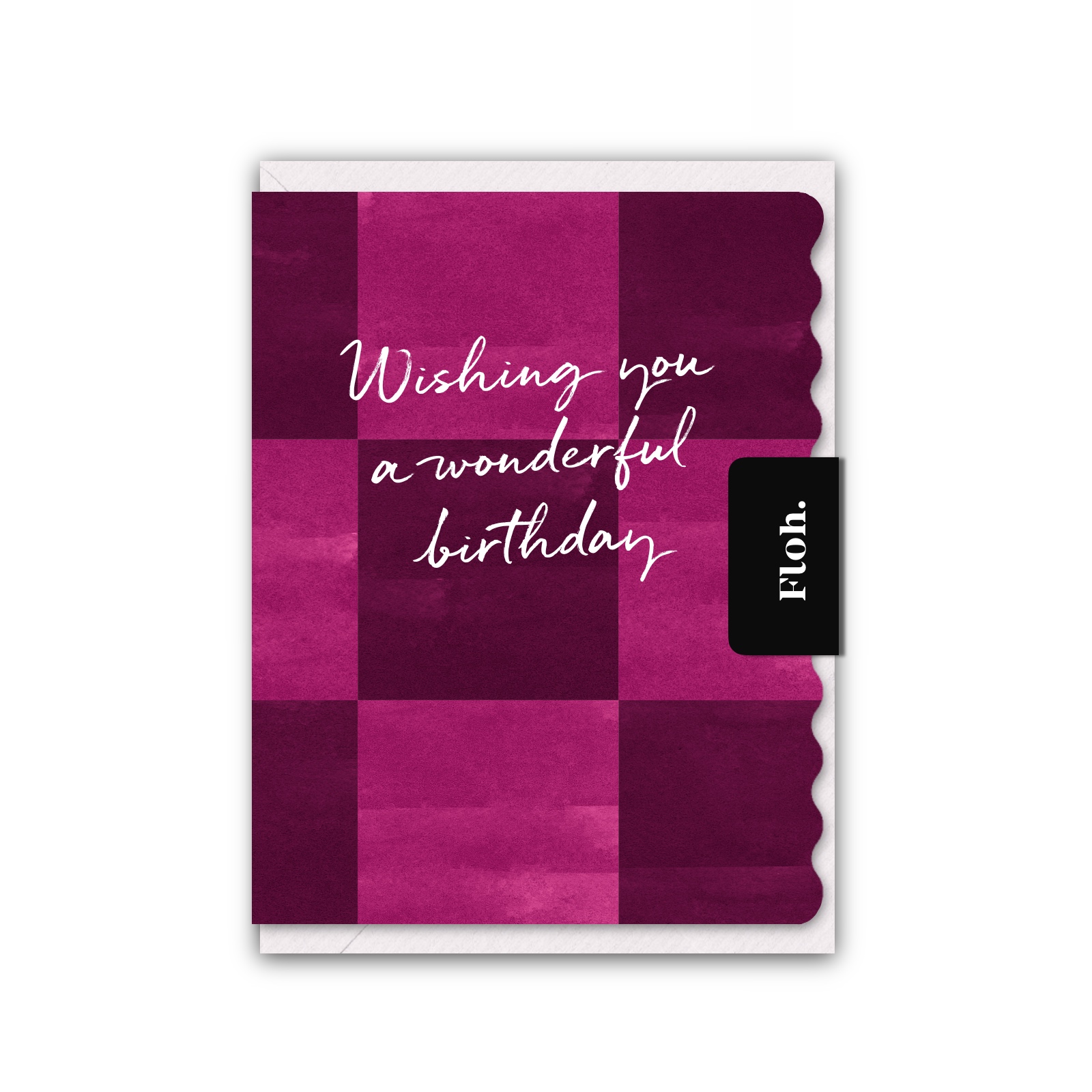 Picture of Wishing you a wonderful Birthday (Pink Checkerboar