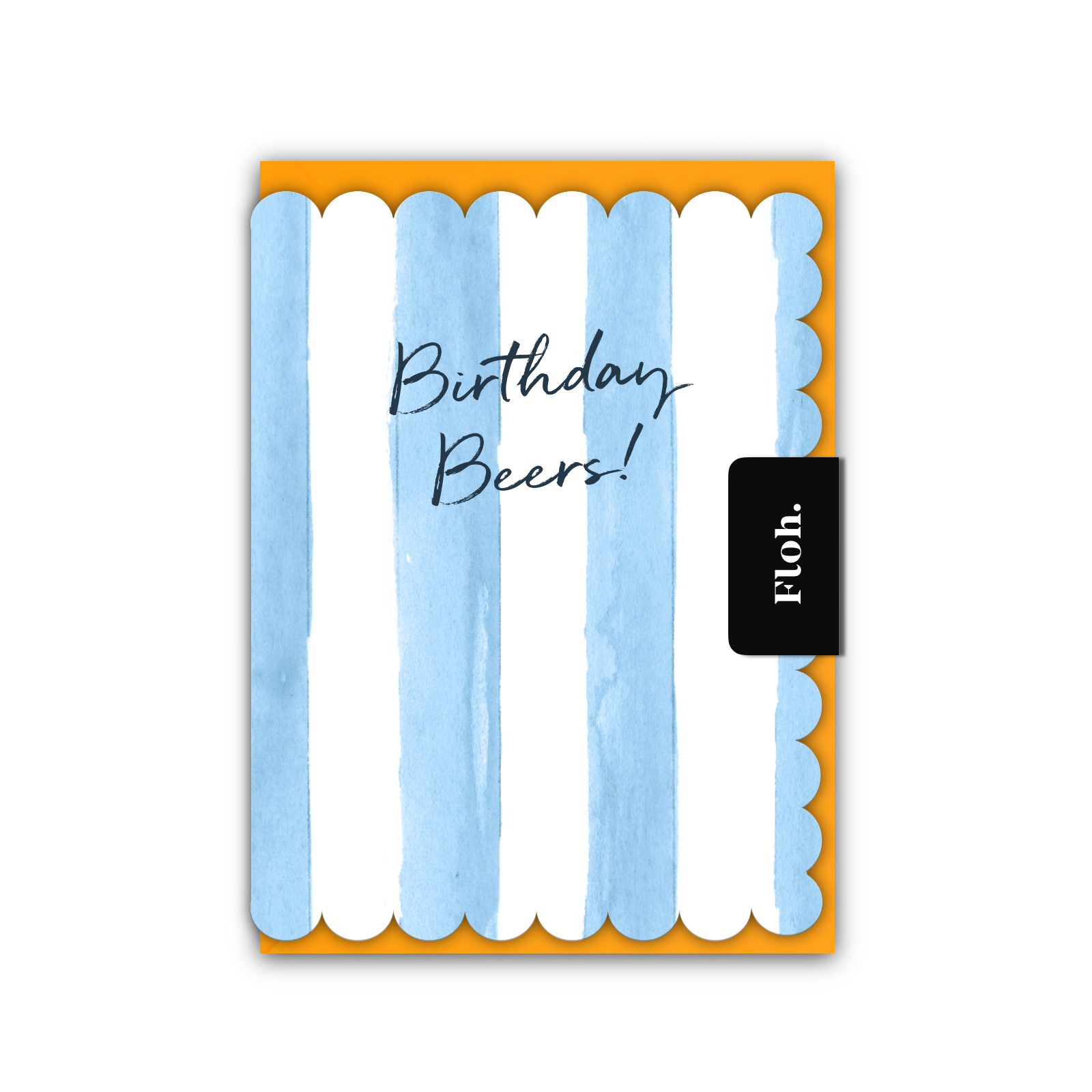 Picture of Birthday Beers (Blue Stripes) Card (Cello-Free)