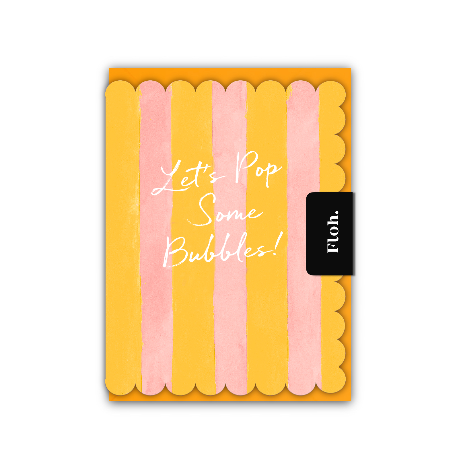 Picture of Lets Pop some Bubbles (Peach & Lemon StripesI) Car