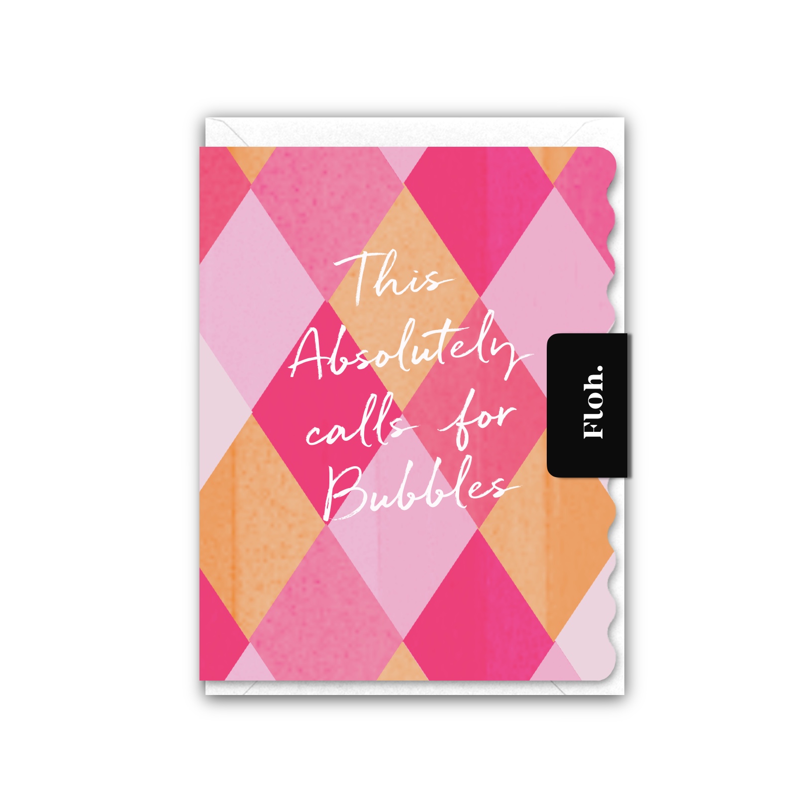 Picture of Absolutely calls for Bubbles (Harlequin) Card (Cel