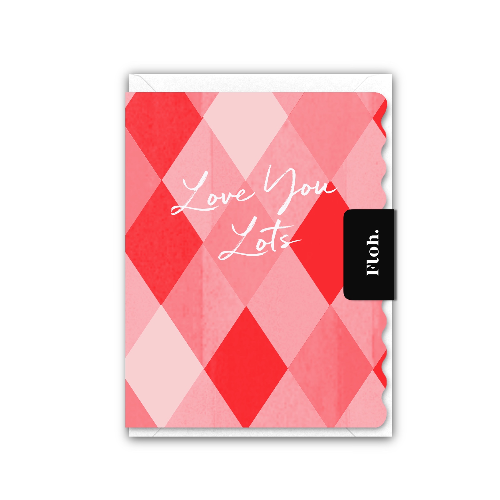 Picture of Love you Lots (Harlequin) Card (Cello-Free)