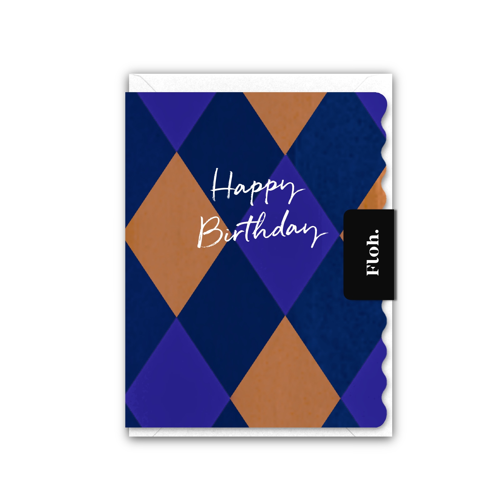 Picture of Happy Birthday (Harlequin) Card (Cello-Free)