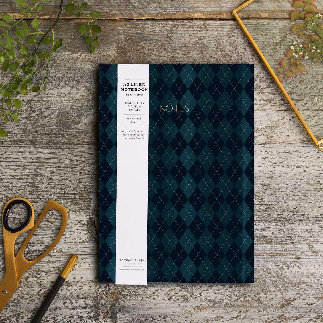 Picture of Midnight Blue (Argyle) Chunky Notebook