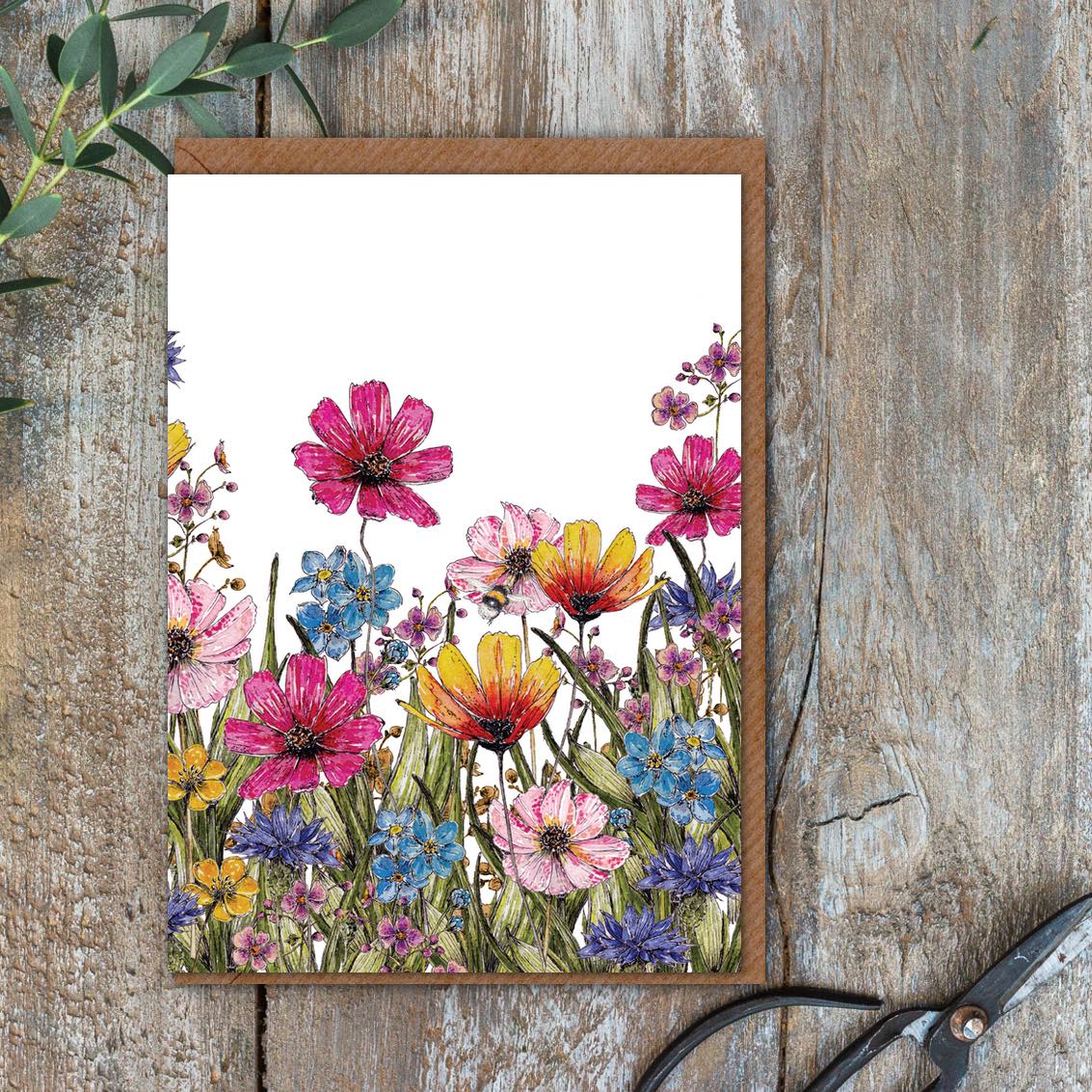 Picture of Wildflower Blooms Card (Cello-Free)