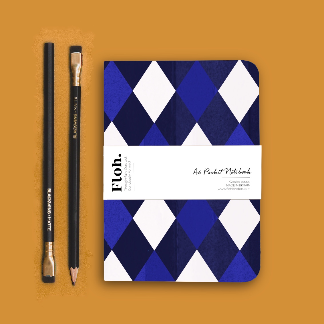 Picture of Cobalt Blue (Harlequin) A6 Pocket Notebook