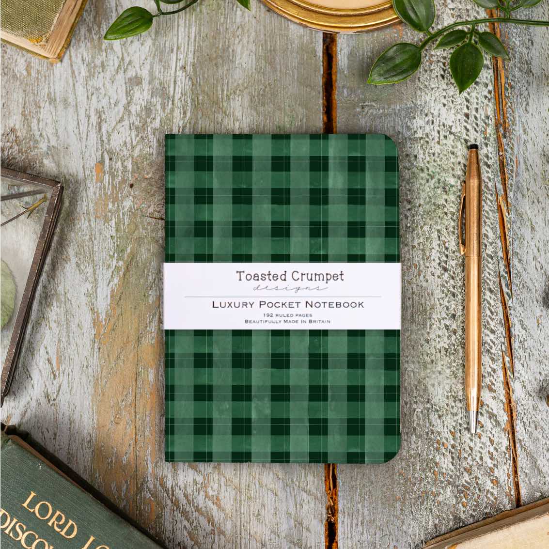 Picture of Highland Moss (Tartan) A6 Lined Pocket Notebook