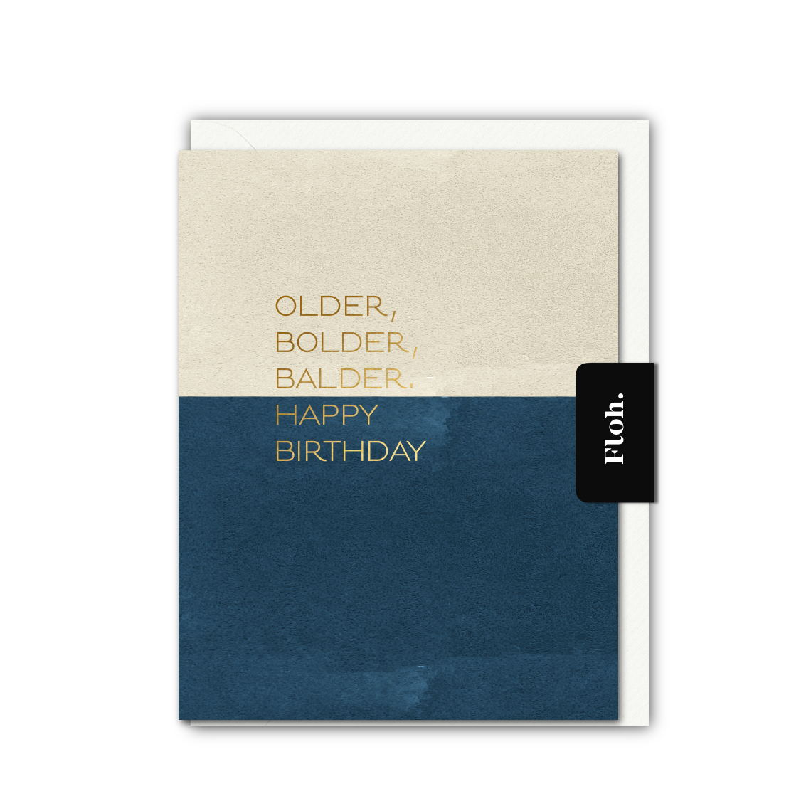 Picture of Older, Bolder, Balder (Colourblock) Card (Cello-Fr