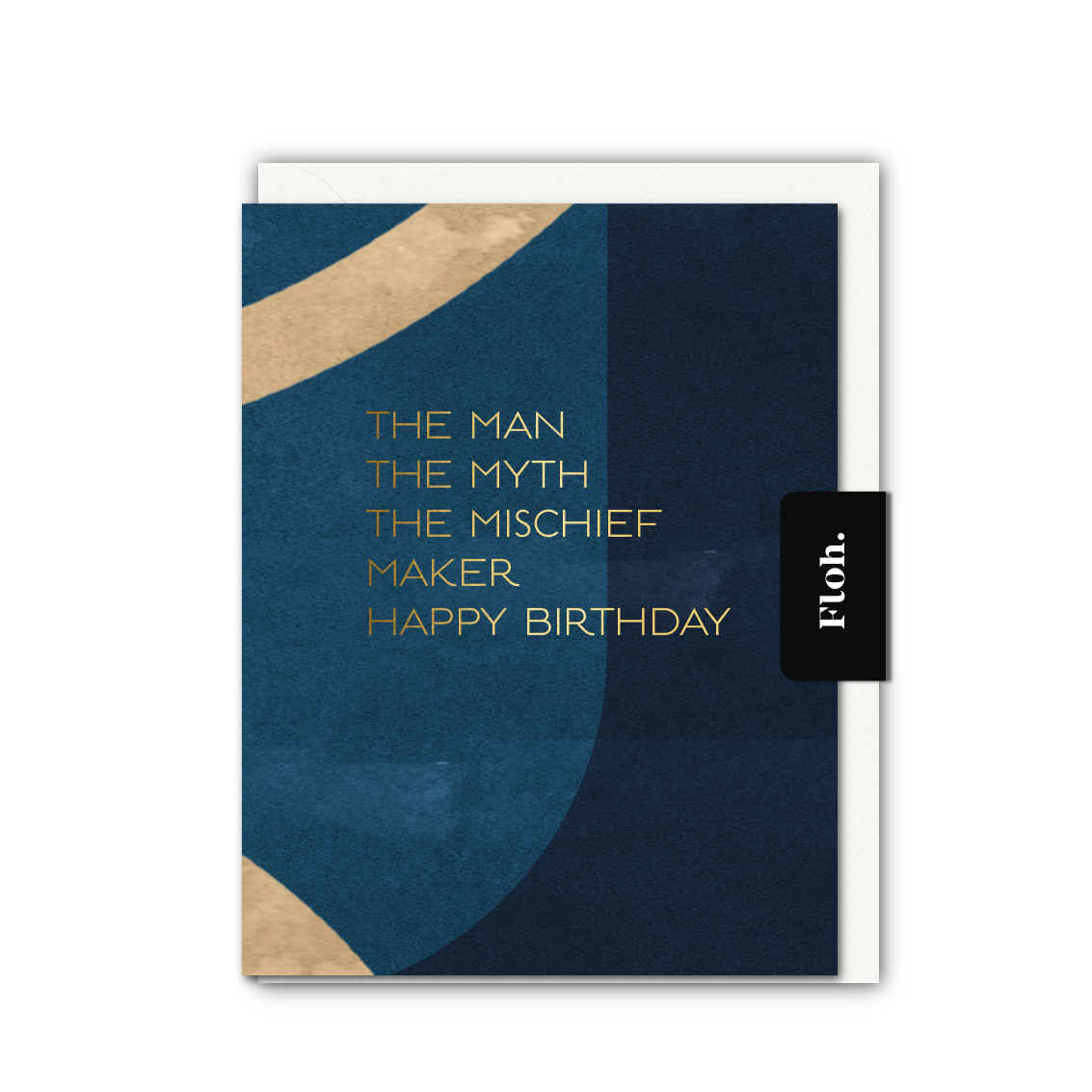 Picture of The Man, the Myth, The Mischief (Colourblock) Card