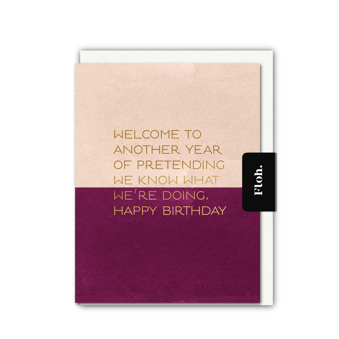 Picture of Another Year of Pretending (Colourblock) Card (Cel