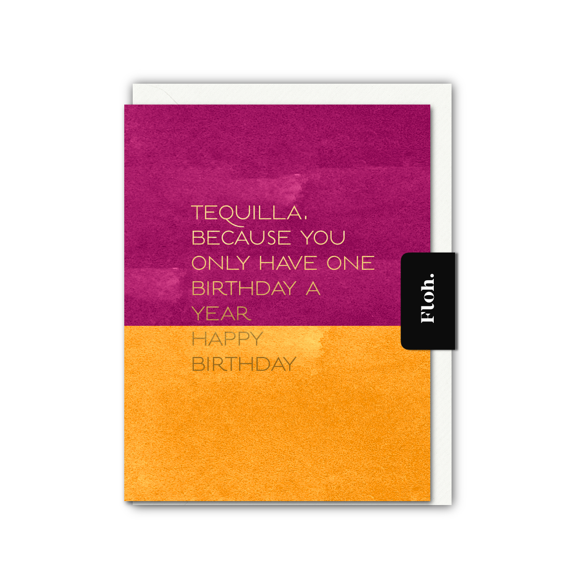 Picture of Tequilla (Colourblock) Card (Cello-Free)