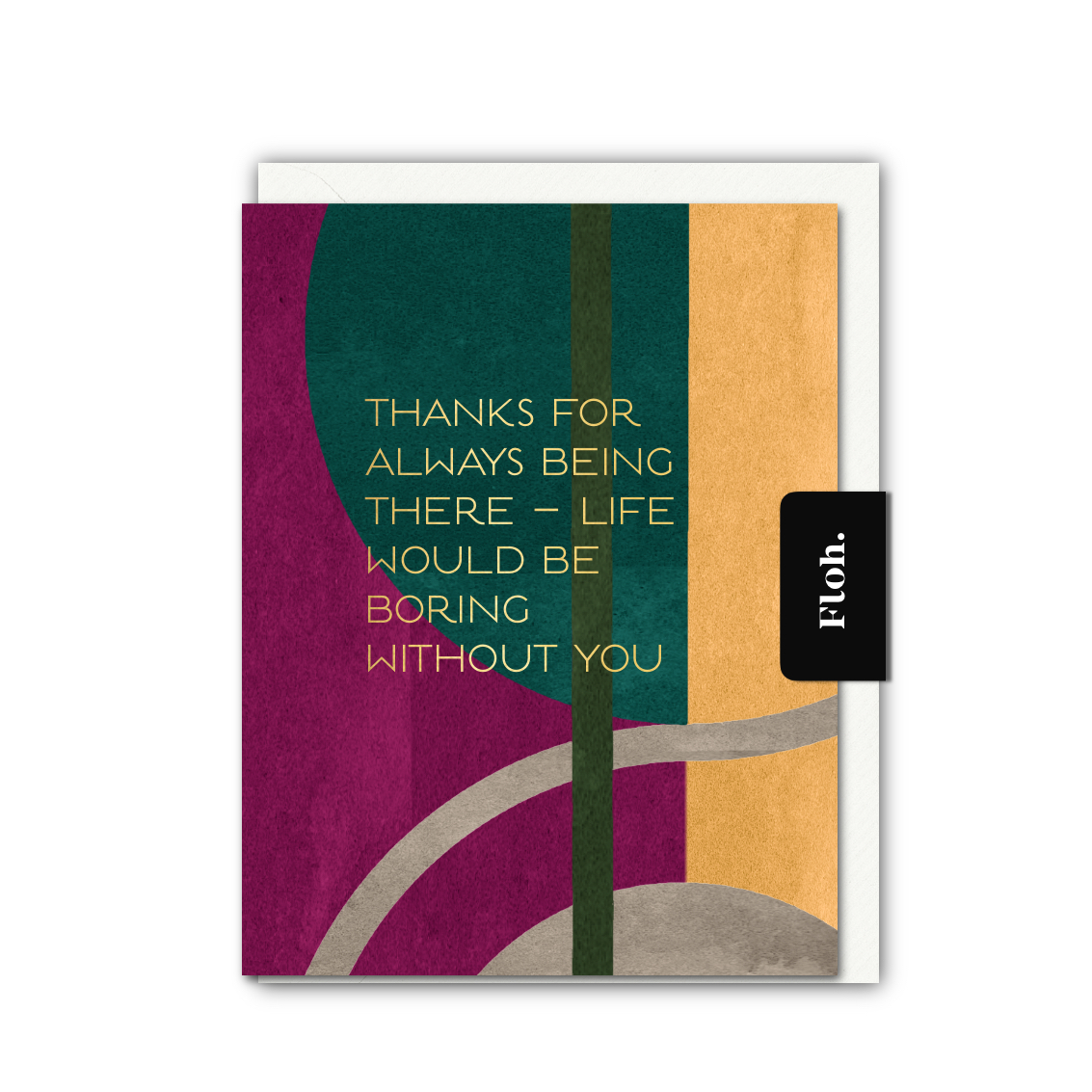 Picture of Thanks for always being there (Colourblock) Card (