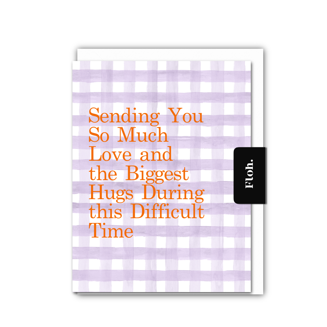 Picture of Sending so Much Love (Lavender Gingham) Card (Cell