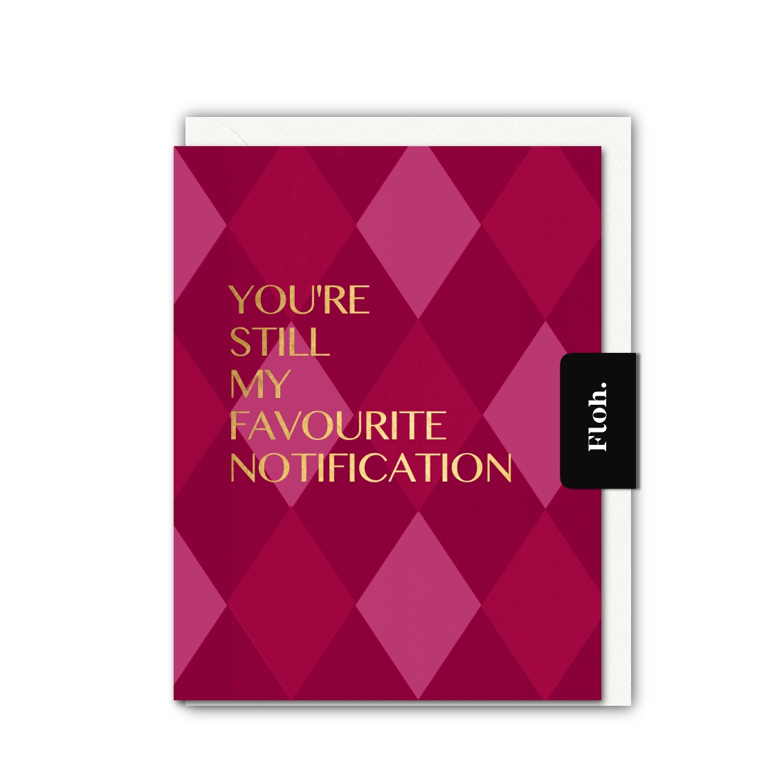 Picture of Favourite Notification (Harlequin) Card (Cello-Fre