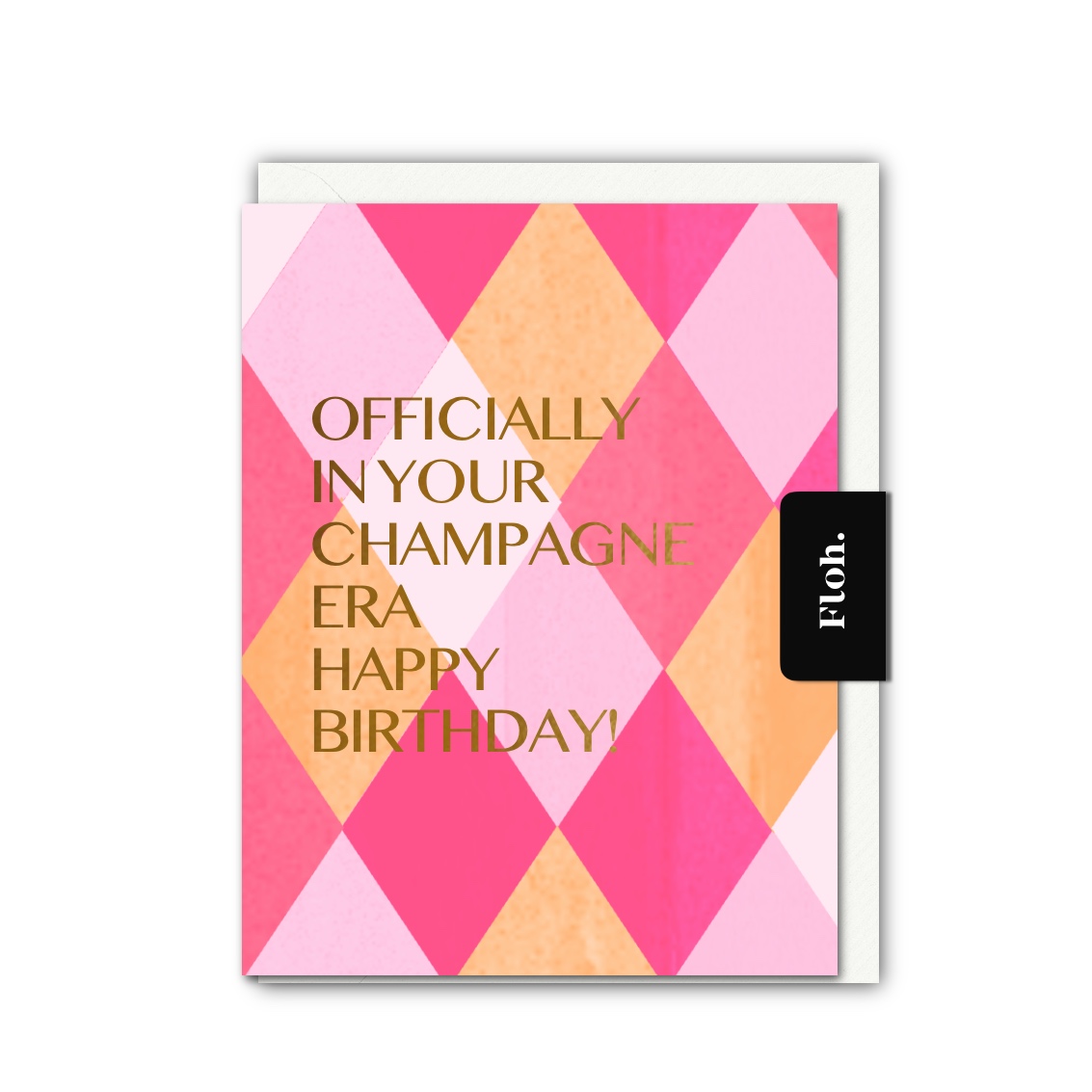 Picture of Champagne Era (Harlequin) Card (Cello-Free)