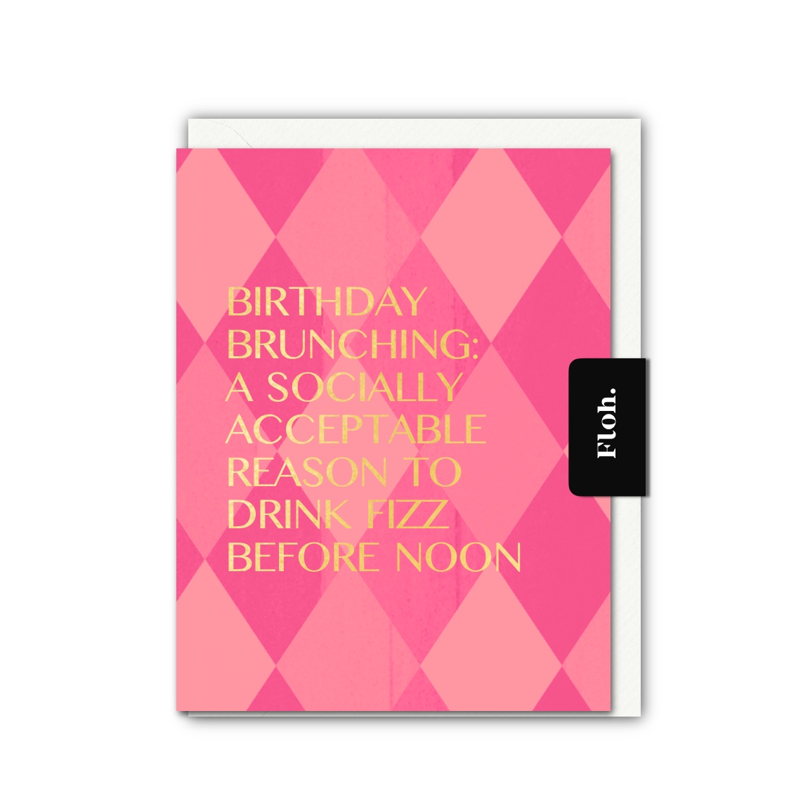 Picture of Birthday Brunching (Harlequin) Card (Cello-Free)