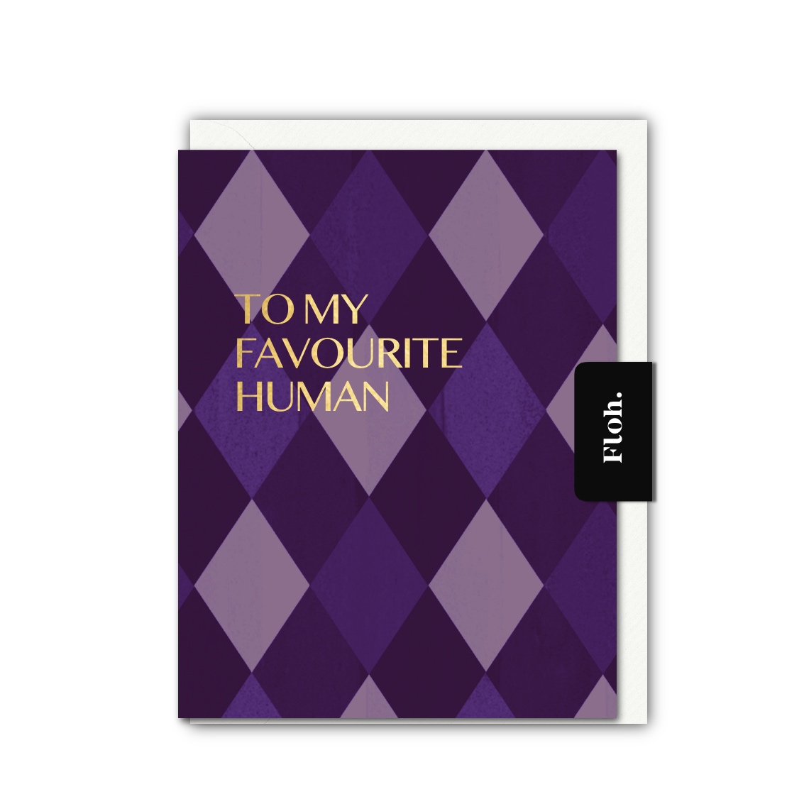 Picture of To my Favourite Human (Harlequin) Card (Cello-Free