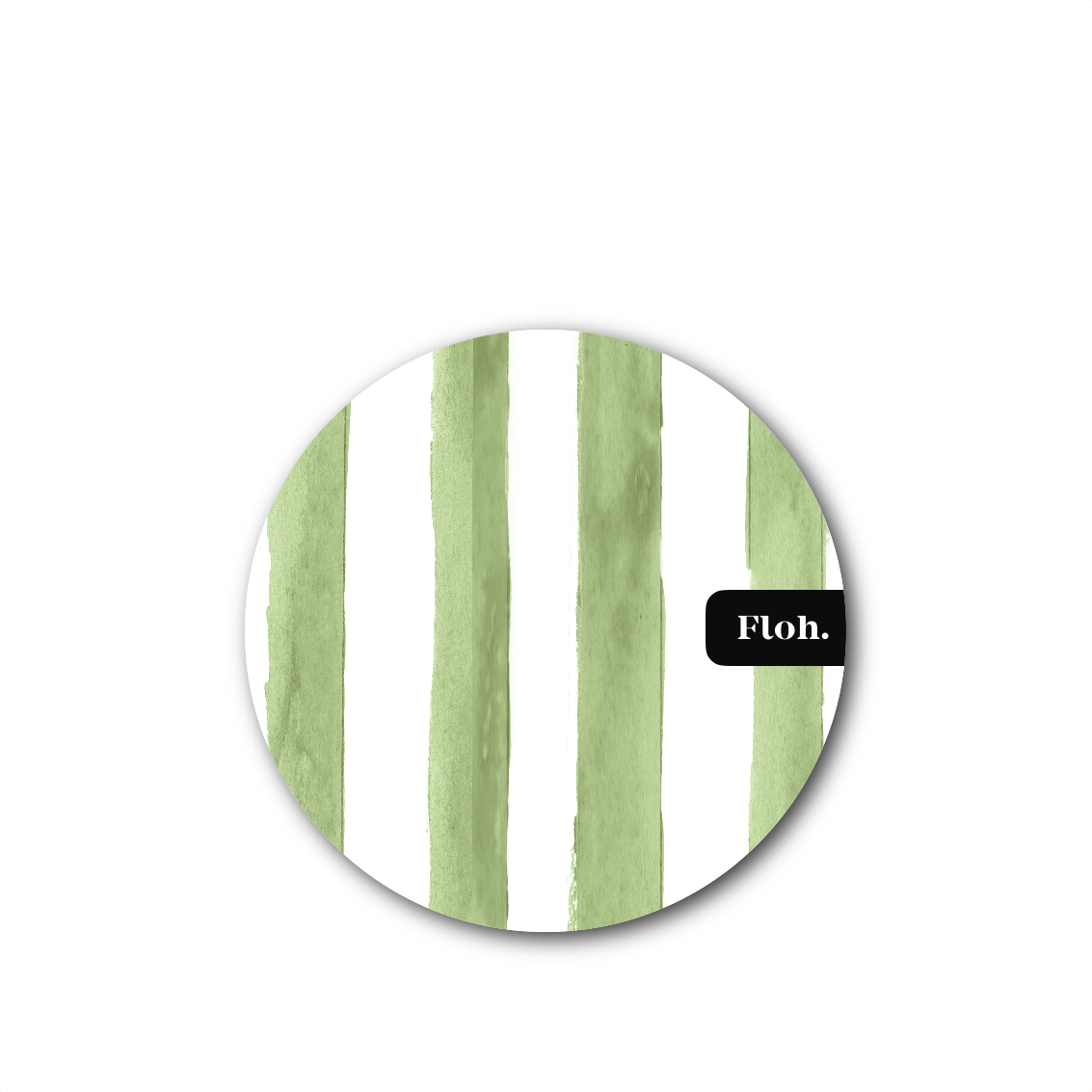 Picture of Olive (Stripes) Round Coaster