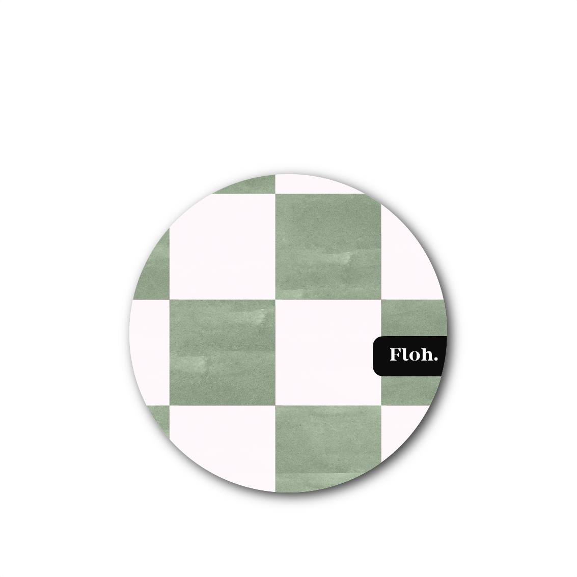 Picture of Matcha (Checkerboard) Round Coaster