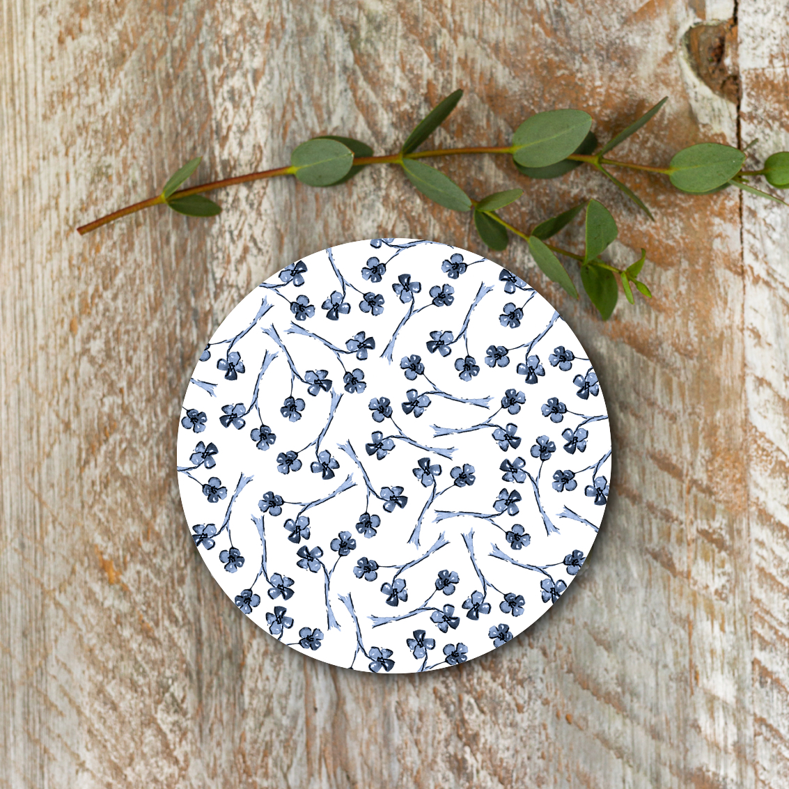 Picture of Chateau (Forget Me Nots) Round Coaster