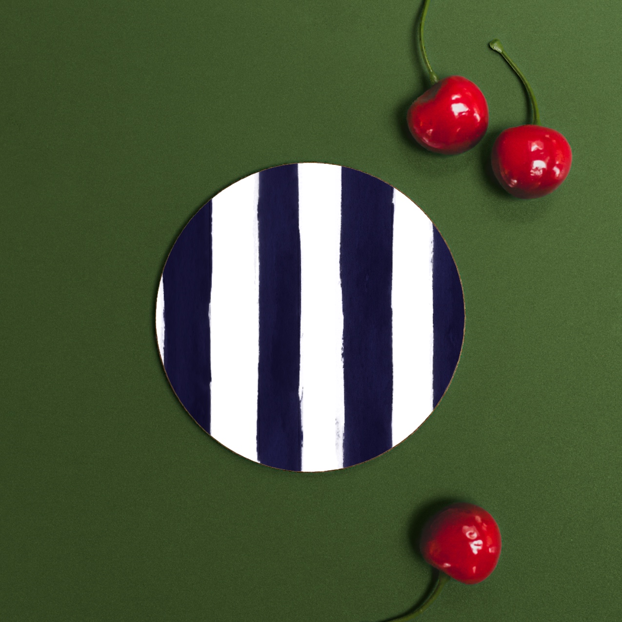 Picture of Liquorice (Stripes) Round Coaster