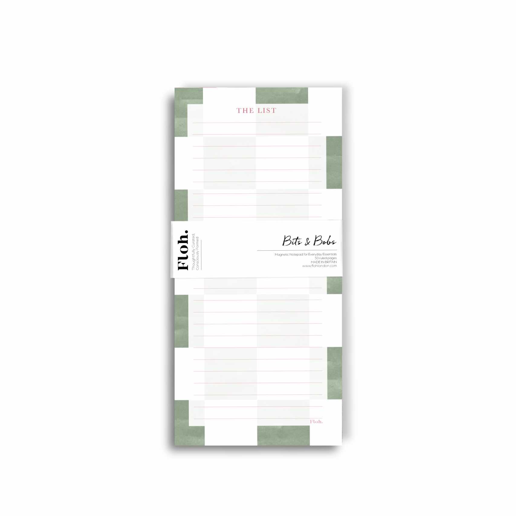 Picture of Matcha (Checkerboard) Magnetic Shopping List