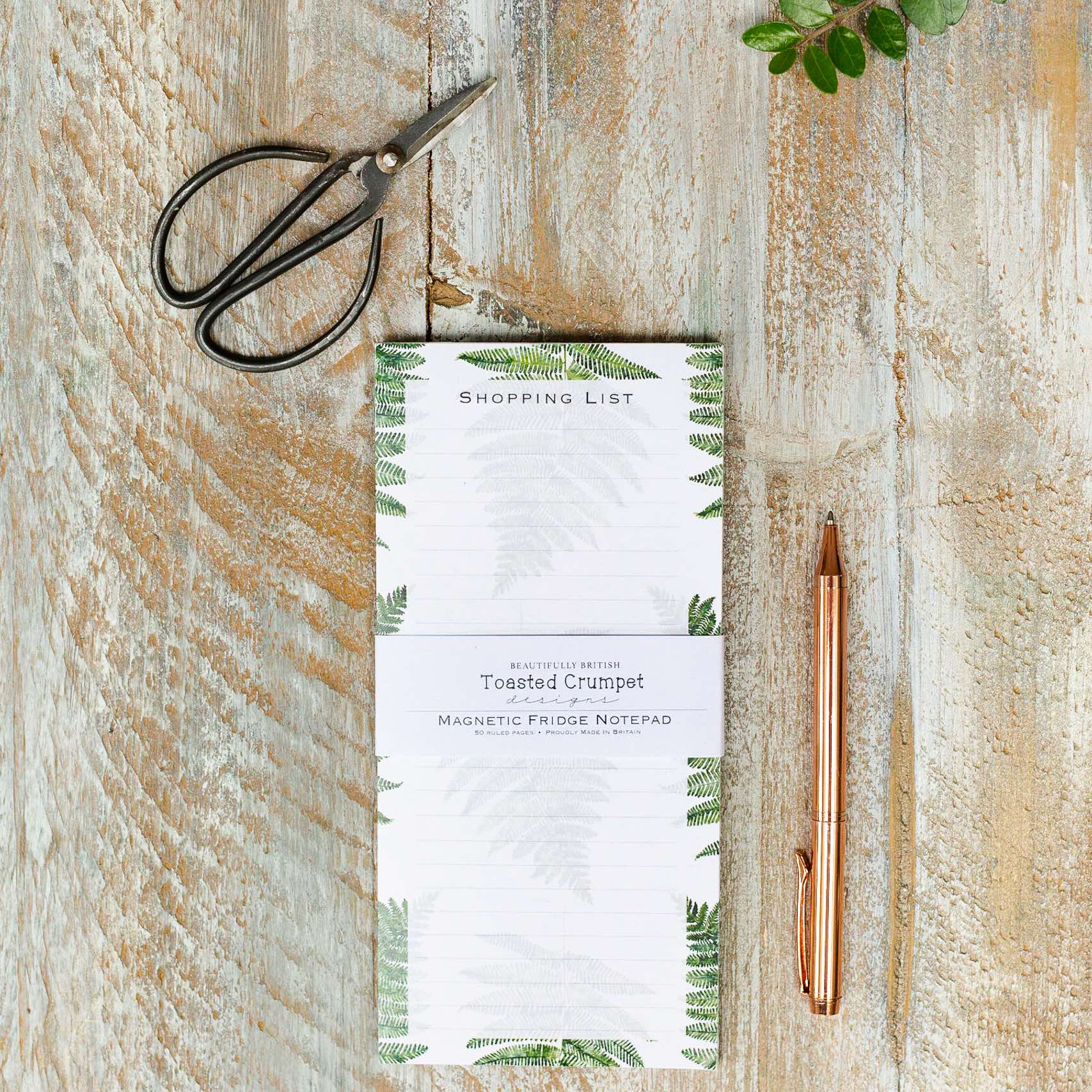Picture of Fern Pure Shopping List Magnetic Fridge Pad