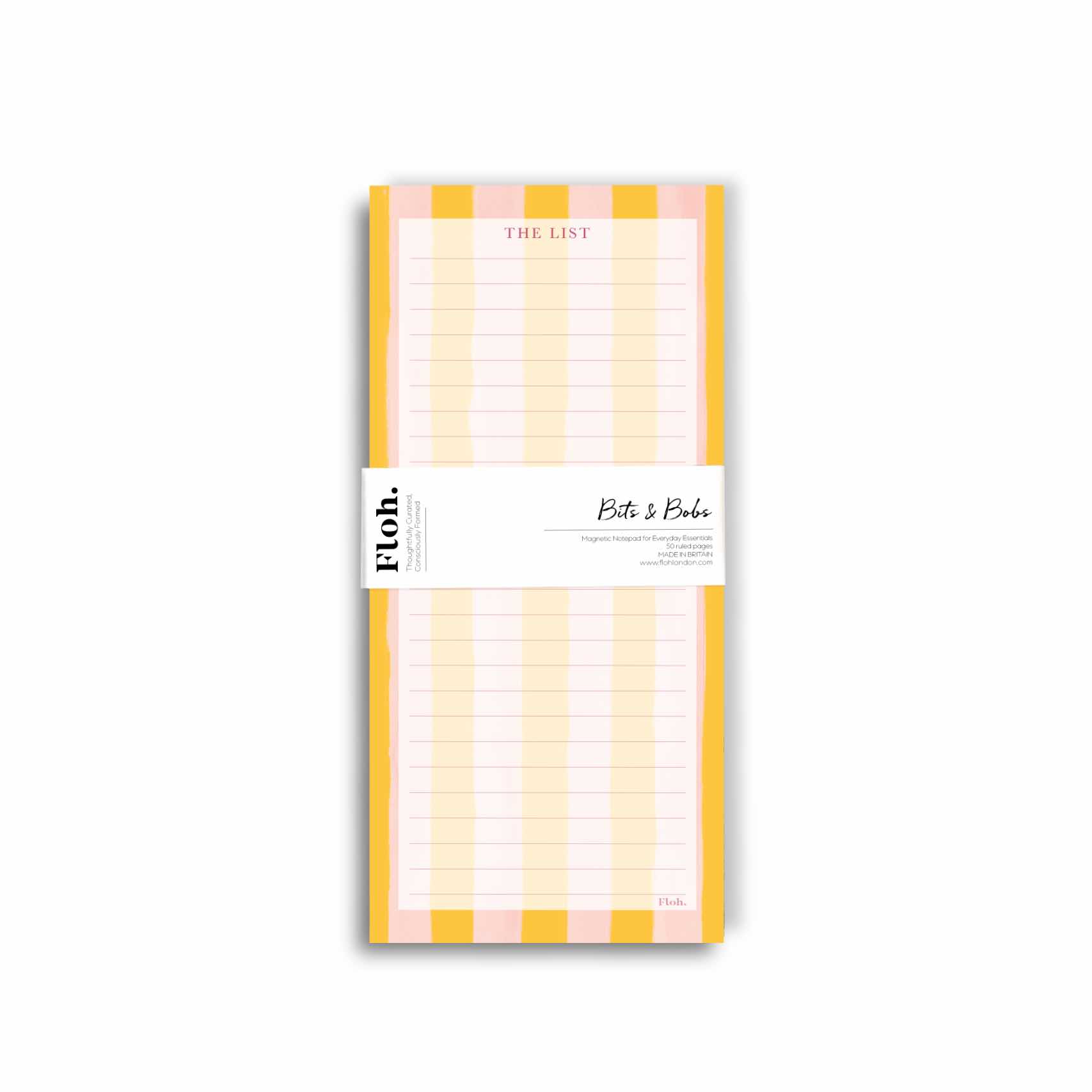Picture of Mango & Peach (Stripes) Magnetic Shopping List