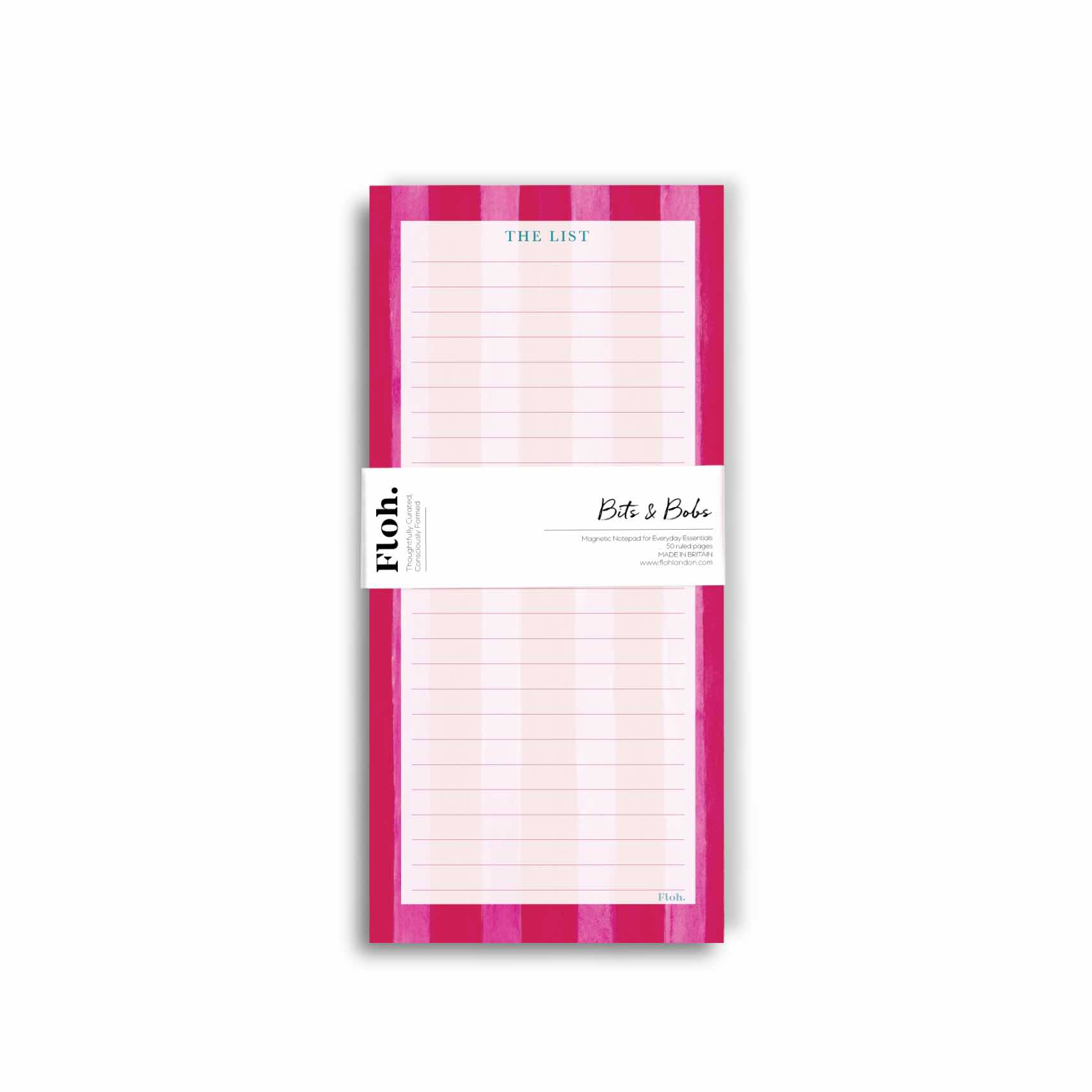Picture of Raspberry & Cherry (Stripes) Magnetic Shopping Lis