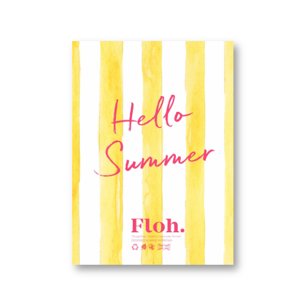 Picture of Hello Summer (Lemon Stripes) A6 Strut