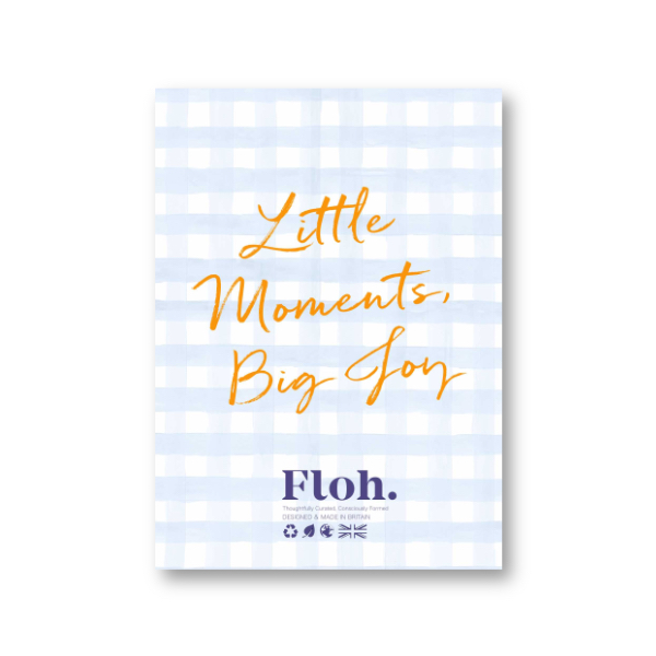 Picture of Little Moments, Big Joy (Sky Blue Gingham) A6 Stru