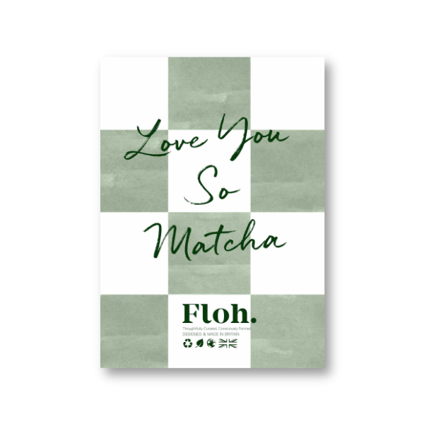 Picture of Love You So Matcha (Checkerboard) A6 Strut