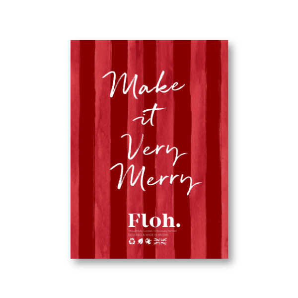 Picture of Make it Very Merry (Crimson Stripes) A6 Strut