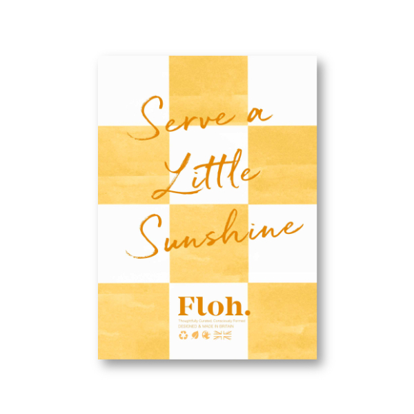 Picture of Serve a Little Sunshine (Spritz Checkerboard) A6 S