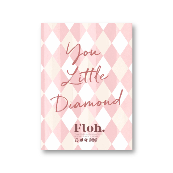 Picture of You Little Diamond (Ballet Pink & Rose Harlequin)
