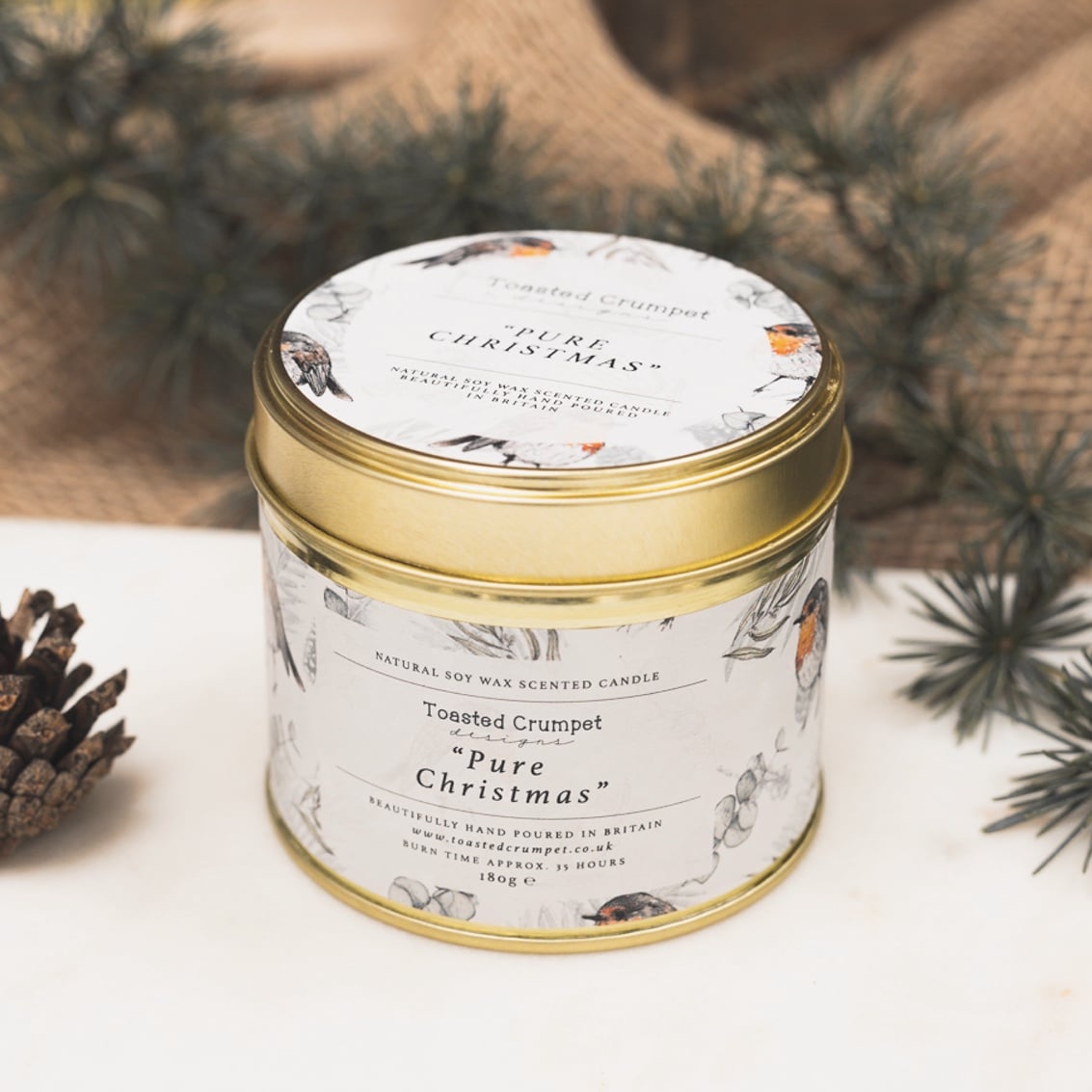 Picture of Pure Christmas (Robin & Eucalyptus Pure) Candle